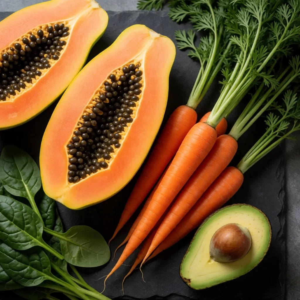 Alimentos nutrientes para la salud visual